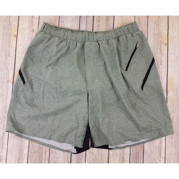 lululemon athletica Other - Lululemon Men’s Athletic Lined Running Short Stretch Your Head M Green B10